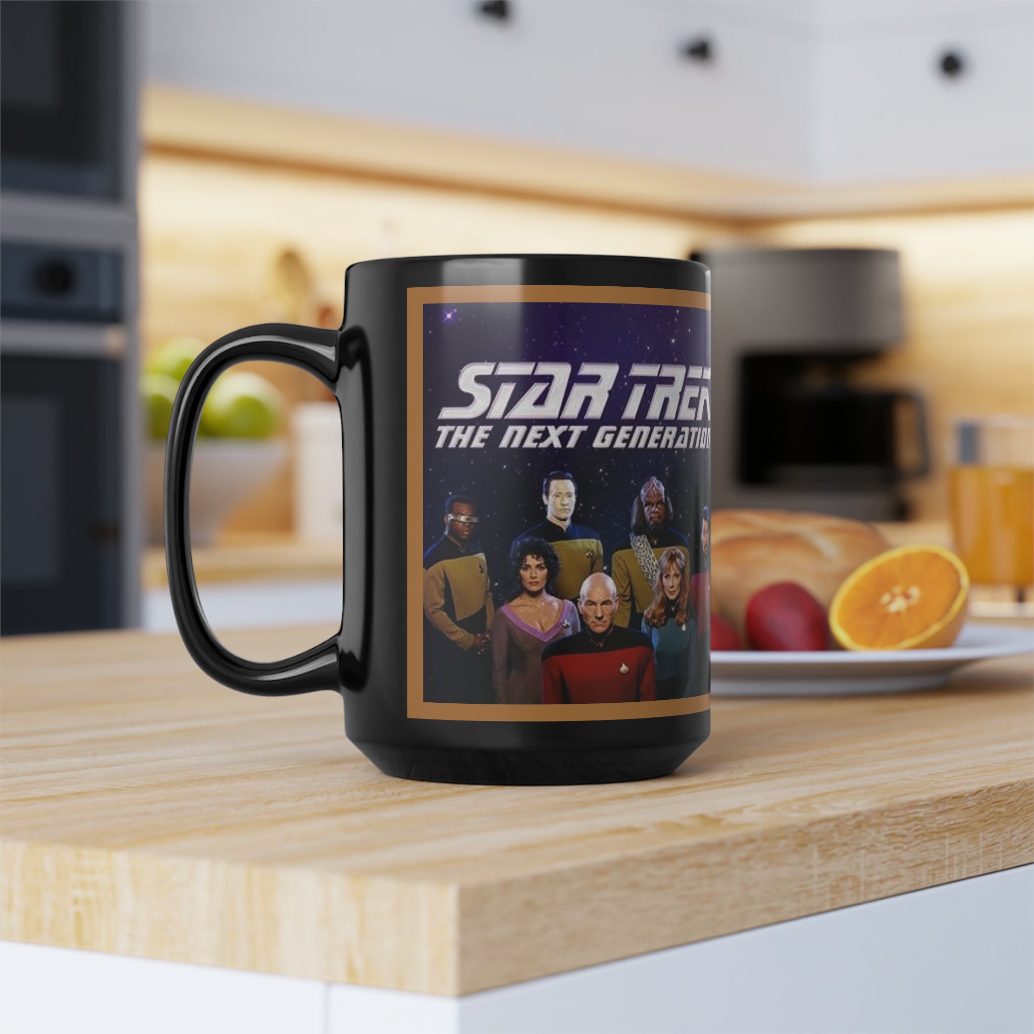 Star Trek Collection- Black Mug, 15oz - Creations by Chris and Carlos